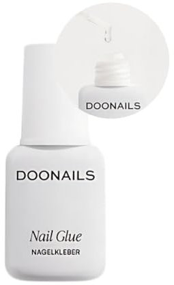 Doonails Nagelkleber Extra Stark (7ml) – Schnelltrocknender Brush-On Nail Glue für Kunstnägel, Tips, Press On Nails & Acrylnägel – Nagel Kleber für eingerissene Nägel & 100% Haftung