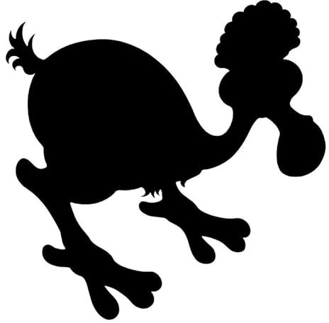 CHSLO Autoaufkleber 9,5 * 9,5 CM Dodo Vogel Auto Aufkleber Vinyl Aufkleber Auto Motorrad Zubehör Schwarz Silber