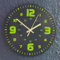 Viiluuxr Horloge murale lumineuse, radio-pilotée, sans bruit de tic-tac, 30 cm, en vinyle, effet miroir, avec piles, moderne, simple, grande, numérique, silencieuse, pour chambre, maison, cuisine