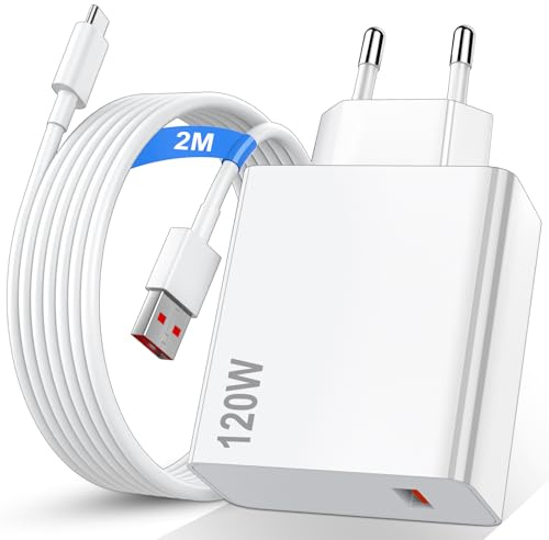 120W USB Ladegerät mit Typ C Ladekabel 2M für Xiaomi 17 Ultra 14T Pro 15T | für Hyper-Charge Netzteil Stecker Schnellladegerät Ladestecker Netzstecker Ladeadapter für Redmi Note 17 15Pro Poco X8 F9 Pro