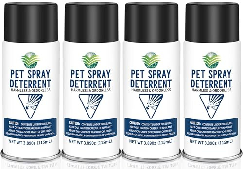 Pet Spray Deterrent System Refill, CATSSS Refill [ 15.56Oz & 4 Pack ]
