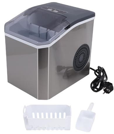 NOENNULL Petite Machine Portative Portative, Sorbetière de Comptoir, Machine à Crème Glacée Domestique Silencieuse, Fonctionnement Automatique à un Bouton, Sorbetière en Acier Inoxydable, Comptoir