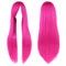 Fouriding 31 Rose Red Women's Long Straight Cosplay Party Wigs Hairpieces Hair Cap Lolita Style Anime Wig