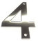 Brushed Stainless Steel House Numbers Screw on All Numbers 10cm Tall - 1 to 9999#(None)~(None)~4