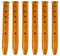 Hacbop 6Pcs Snow and Sand Tent Stakes Pegs Aluminum Alloy U-Shaped Pegs Tent Nails Lightweight for Camping Hiking Backpacking, Gold