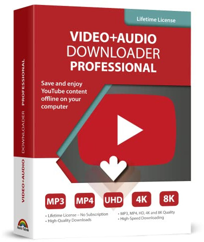 Video and Audio Downloader software for YouTube – download your favorite YouTube videos as MP4 video or MP3 audio – lifetime license – computer program compatible with Windows 11, 10, 8 and 7