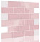 funlife 8 Stück 3D Fliesenaufkleber Rosa, Upgrade Dickere Vinyl Fliesen Selbstklebend Klebefliesen Rosa für Küche und Bad, Metro Fliesen Selbstklebend Fliesendekor 30x13cm