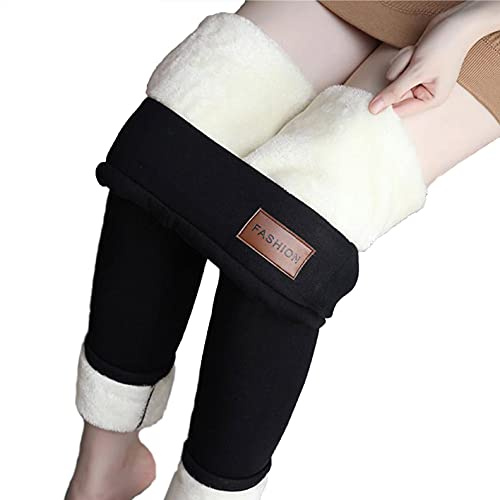 Yutdeng Leggings Invernali Donna Pantaloni Caldi a Vita Alta con Fodera in Pile Spesso Velluto Leggings Pantaloni Sportivi Casual per Yoga