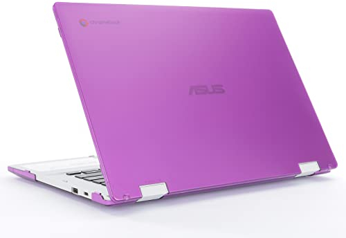 mCover Case ONLY Compatible with 2021~2022 14-inch ASUS Chromebook CX1 (CX1400) Series Laptop Computers (NOT Fitting Any Other ASUS Models) - Purple