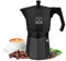 Cecotec Caffettiera Italiana Moka Express Cumbia Mokclassic 1200 Black, 600 ml, in Alluminio con Capacità per 12 Tazze di Caffè in Colore Nero, Adatta a Tutti i Tipi di Cucine e Facile da Pulire