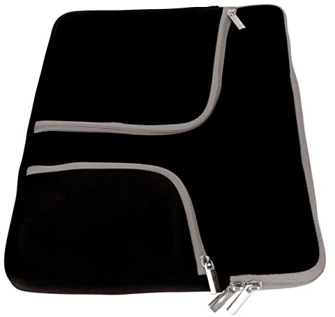 Topiky 15,6-Zoll-Laptoptasche, Tragbare Damen-Aktentasche, Stilvolle, Schlanke Laptoptasche für 14-Zoll-15-Zoll-15,6-Zoll-Laptops für Os Laptop Pro für für, MUI-Ti-Farbe (Schwarz)