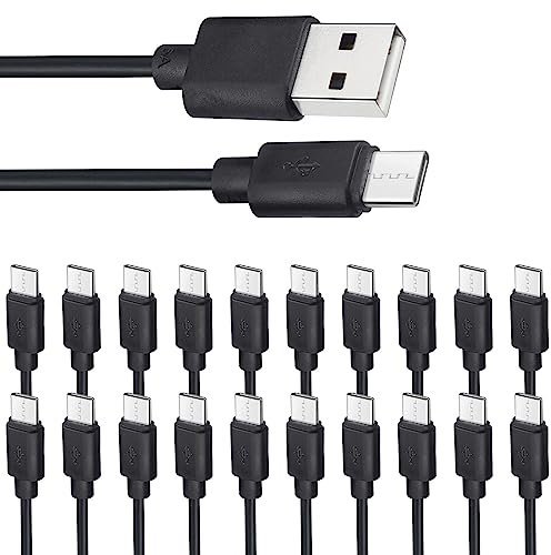 Smays USB C Cable Bulk 20-Pack, Type C Charger Cord 3.3ft Multipack