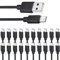 Smays USB C Cable Bulk 20-Pack, Type C Charger Cord 3.3ft Multipack