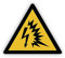 Warnzeichen (W042) Warnung vor Lichtbogen - Dreieckiges Warnschild - Signalgelb (RAL 1003) nach DIN EN ISO 7010