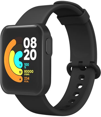 Mugust Bracelet pour Xiaomi Mi Watch Lite/Redmi Watch Lite Femme Homme Silicone Coloré Remplacement Souple Bracelet de Rechange pour Redmi Watch/Xiaomi Mi Watch Lite (Noir)