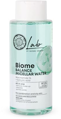 Natura Siberica Gesichtswasser Lab Biome Balance Mizellar 400 ml | Sanfte Reinigung klärt gründlich und hinterlässt ein frisches, angenehm gepflegtes Hautgefühl