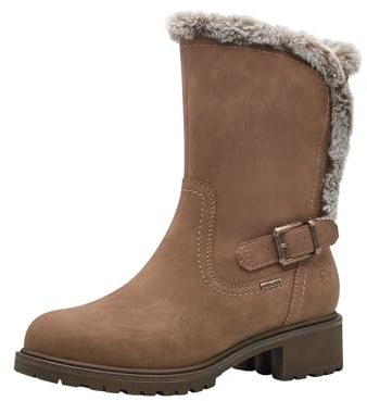 Tamaris Damen Warmfutter Stiefel Vegan; CAMEL, EU 38