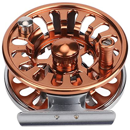 Fliegenfischerrolle, Große Laube, CNC-gefräste Fliegenrolle aus Aluminiumlegierung, Zweifarbige 5/6-Fliegenrollen, CNC-gefräste Aluminiumlegierung, 3-Lager-Fliegenfischerrad Für Den Außenbereich