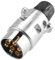 AGRISHOP Spina rimorchio 7 poli maschio metallo,12V metallo spina 7 poli rimorchio,Spina 7 Poli 12v Gancio Traino in alluminio