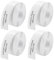 4 Rollen P15/P11/L12 Thermal Label Tape, 12 x 40mm Standard laminiertes Büro Etikettenband, Wasserdicht Thermo-Etikettenband,Mehrzwecketikettenband