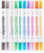 MLWSKERTY Metallic-Marker, Doppelspitze, zum Ausmalen, Scrapbooking, Geburtstagskarten, 10 Stück