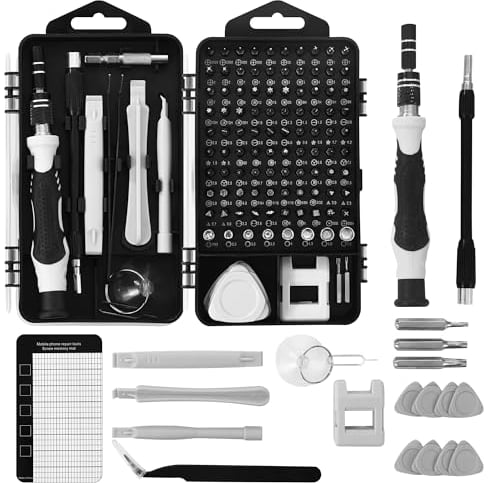 Kit Cacciaviti Precisione, 122 in 1 Set Cacciaviti Precisione Magnetici Professionali. Cacciavite di Precisione è adatto per riparare Iphone, Macbook Pro, PS, PC, Orologi e Occhiali
