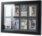 Bivitre Sammelkarten-Vitrine - Baseballkarten-Vitrine Wandhalterung, Halten Sie 8 Karten Sportkarten-Display-Rahmen für Basketball Fußball Hockey Karten, Schwarz Standard (8 Karten)
