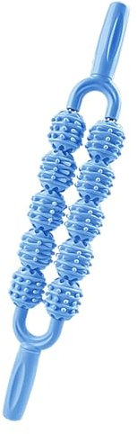 Muscle Roller Stick – Massageroller für Beine | Wadenroller | Körperroller | Rückenrolle | 10-Rad-Körperroller | Tragbarer Nackenentspanner | Muskelmassagegerät für Taille, Schulter, Nacken und Bein