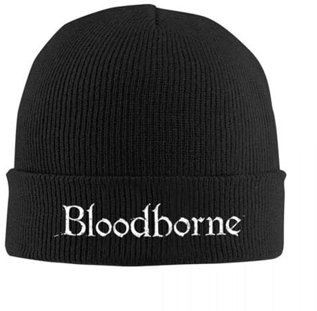 EIILHUED Bloodborne Game Haube Hüte Beanie Hüte Custom Strickmütze Herbst Trendy Unisex Erwachsene Gym Head Wrap Cap
