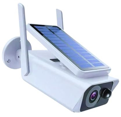 Telecamera IP CAM WI-FI Esterno con Pannello Solare P2P - Videosorveglianza Risparmio Energetico - IP66 FULL HD 1080P - Smart CAM Visione Notturna - Camera Dome con App Per IOS/ANDROID