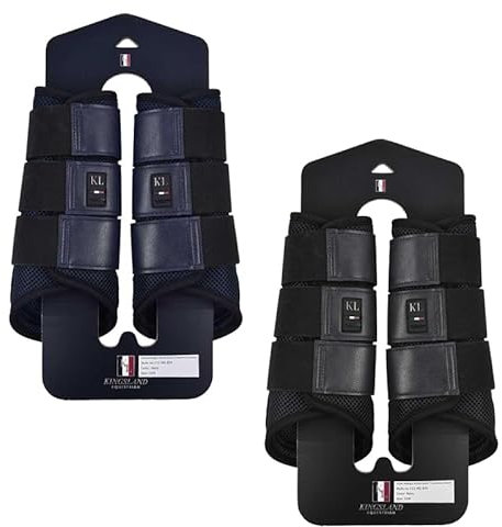 Kingsland Hinterbein Gamaschen MESH KLleigh, Hinterbeingamaschen, 1 Paar Größe Warmblut, Farbe schwarz