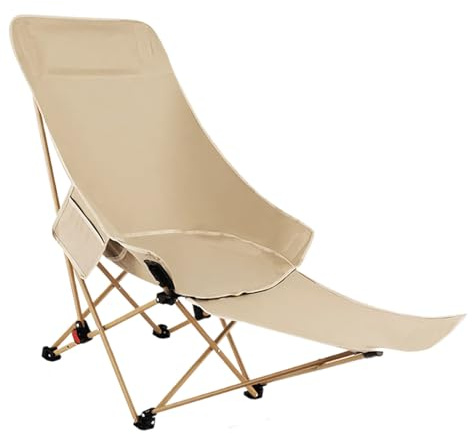 Weqizuerqi Outdoor-Campingstühle – Faltbare Terrassenstühle, Liegestühle, höhenverstellbar, leicht, ergonomisch, Hocker zum Wandern, Rasen, Feld