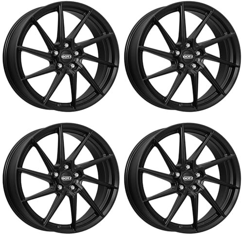 4x Dotz Felgen Spa black 8.0Jx18 ET35 5x112 kompatibel mit Mercedes Benz A B C CLA CLC CLK CLS Cle E Eqa (H243) GLA GLB GLK SL SLK SLK/SLC