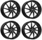 4x Dotz Felgen Spa black 8.0Jx18 ET35 5x112 kompatibel mit Mercedes Benz A B C CLA CLC CLK CLS Cle E Eqa (H243) GLA GLB GLK SL SLK SLK/SLC