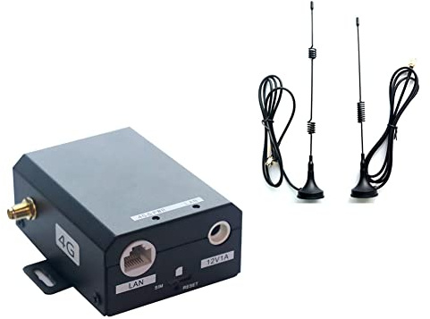 Correa H927 4G-Router in IndustriequalitäT 150 Mbit/S 4G LTE CAT4-SIM-Karten-Router mit Externer Antenne UnterstüTzung für 16 WLAN-Benutzer EU-Stecker