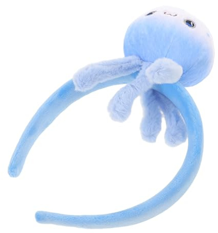 MOTHNUR Quallen Haarreif Plüsch Meerestier Haarband für Mädchen und Damen Flexible Passform Cosplay Accessoire für Halloween und Meeresparty