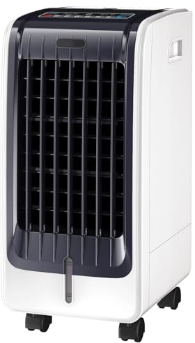 GYMAX 3 in 1 Mobiles Klimagerät, Luftkühler mit Kühlen, Ventilator, Luftreinigung & Luftbefeuchter, 75W Klimaanlage ohne Abluftschlauch mit 3 Geschwindigkeiten, 6L Wassertank, Timer