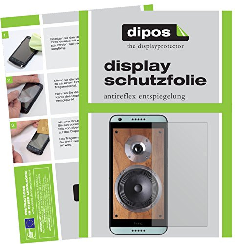 dipos I 2x Screen Protector matte compatible with HTC Desire 650 Protection Films