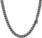 PROSTEEL Mens Curb Necklace Chain 316L Stainless Steel HipHop Jewelry 18Inch Black