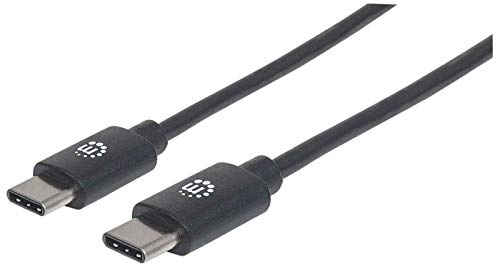 Manhattan 355247 USB 2.0 Typ C-Anschlusskabel, 2m schwarz