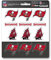 FANMATS NFL Tampa Bay Buccaneers Mini-Aufkleber-Set, 12 Stück