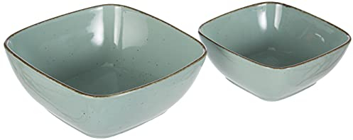 Ritzenhoff & Breker Casa Lot de 2 bols de service Bleu 18 x 18 cm et 22 x 22 cm