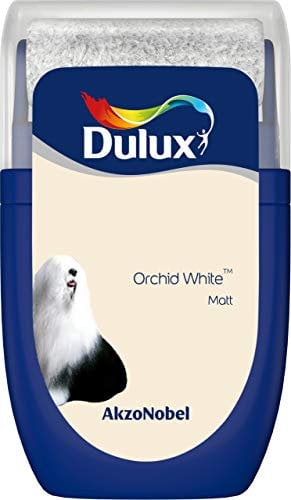 Dulux Walls and Ceilings Tester Paint, Orchid White, 30 ml