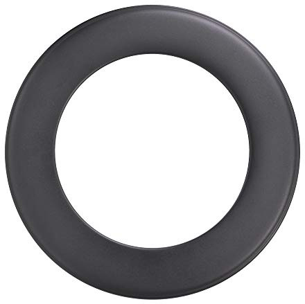 FIREFIX R200/R Ofenrohrrosette für 2 mm starken Ofenrohre/Rauchrohre in 200 mm Durchmesser, für Kaminöfen und Feuerstellen, Senotherm, schwarz, starr