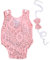 Amorar Baby Mädchen Overall Kleider Romper Outfit Neugeborene Fotografie Prop Kleidung Lace hohlen niedlichen Bogen Spielanzug Fotografie Strampler Kleid Zubehör + Stirnbänder Set