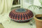 Popular Handicrafts Bodenkissenbezug, Hippie-Mandala-Kissenbezug groß mit Pompons weichen Partikeln, Pouf-Bezug, rund, böhmisches Yoga-Dekor, 61 cm, Blau, mehrfarbig