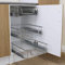 KuKoo 4 x Kitchen Pull Out Soft Close Heavy Duty Baskets, 400mm Wide Cabinet, Slide Out Wire Storage Drawers, Pull-Out Organiser Metal