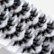 Faux Cils 8 Paires- 8D Faux Cils Naturel à la Main Ultra-Minces Cils Professionnel Cils Noir Réutilisables (QZ-01)