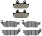 AHL 3 paia Pastiglie Freno Anteriore e Posteriore Compatibile con Suzuki AN650 AN 650 Burgman Skywave 650 2003-2016 AN650 Burgman/ABS/Executive 2004-2012
