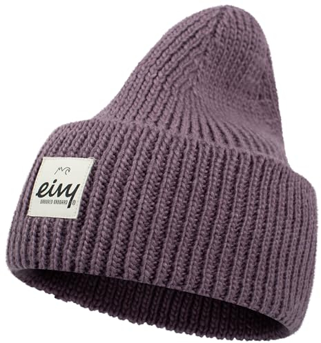 Eivy Damen Easter Rib Wool Beanie-Mütze, Deep Purple, Einheitsgröße
